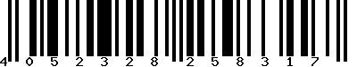 EAN-13 : 4052328258317 EAN-13 : 4052328258317