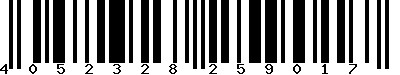 EAN-13 : 4052328259017 EAN-13 : 4052328259017