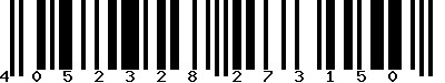 EAN-13 : 4052328273150 EAN-13 : 4052328273150