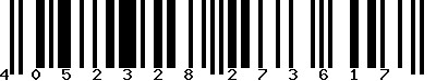 EAN-13 : 4052328273617 EAN-13 : 4052328273617
