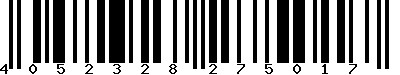EAN-13 : 4052328275017 EAN-13 : 4052328275017