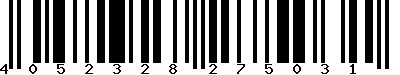 EAN-13 : 4052328275031 EAN-13 : 4052328275031