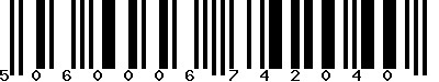 EAN-13 : 5060006742040 EAN-13 : 5060006742040