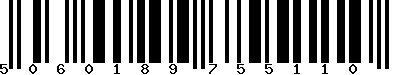 EAN-13 : 5060189755110 EAN-13 : 5060189755110
