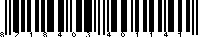 EAN-13 : 8718403401141 EAN-13 : 8718403401141